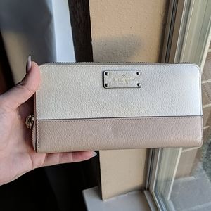 Kate Spade cream and pink wallet